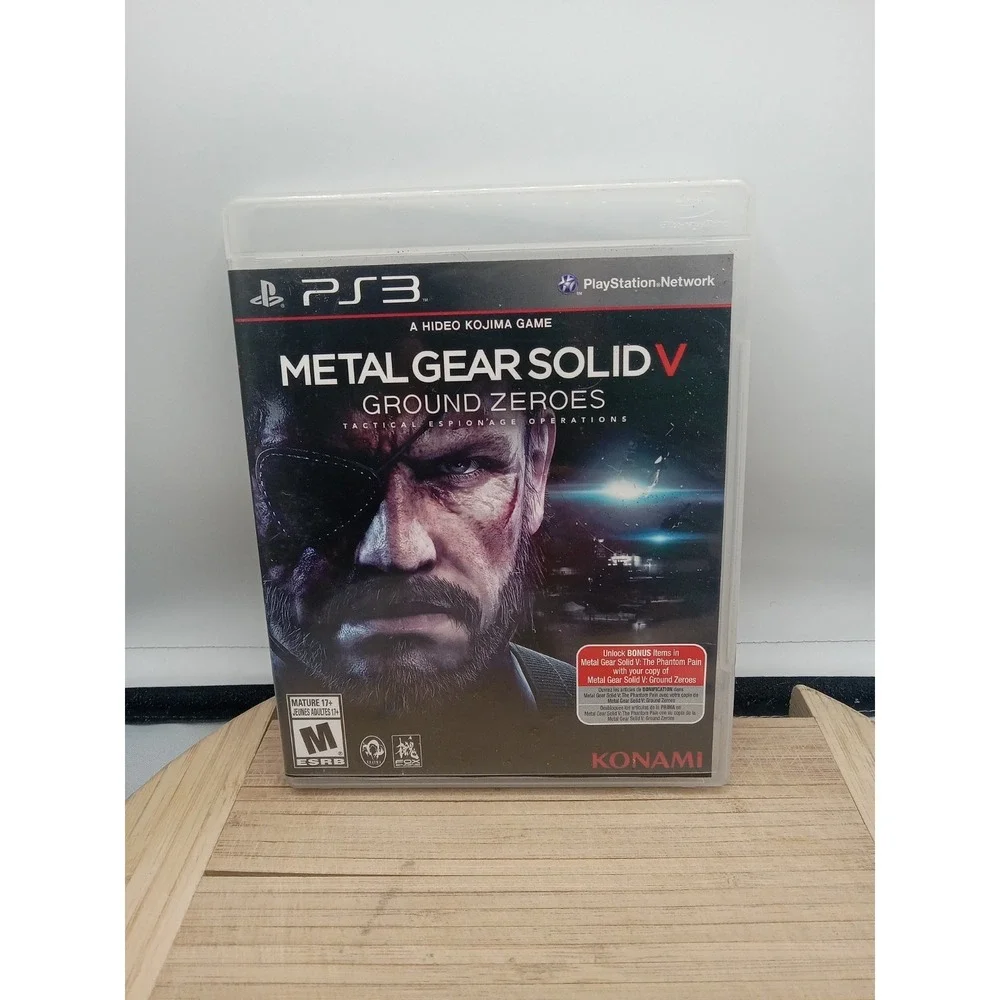 METAL GEAR SOLID V: GROUND ZEROES Playstation 3 PS3 Tested Wear On Case